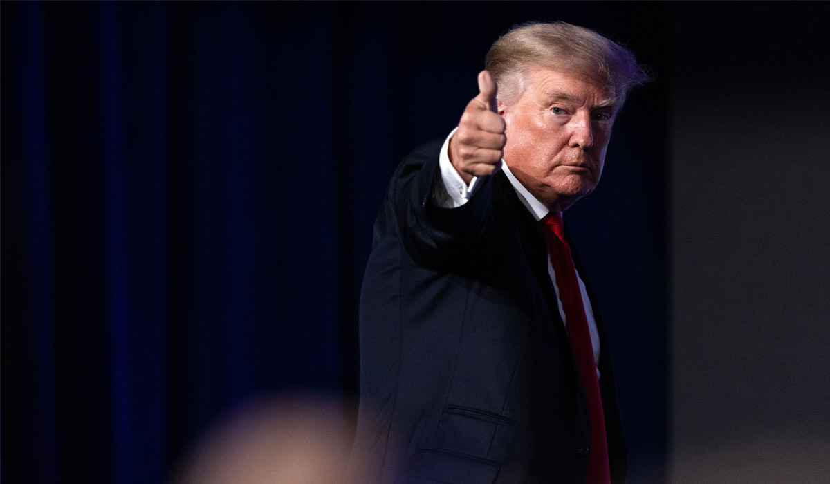 Former US president Donald Trump